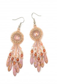 Macrame Fringe Earrings